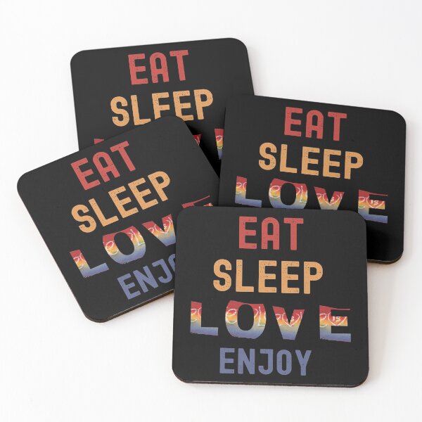 Artikelvorschau, Funny Eat, Sleep, Love, Enjoy Design entworfen und verkauft von VandJStore.
