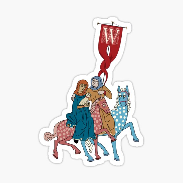 WesterosCraft Rookery Horse Riders and Banner Illustration Sticker