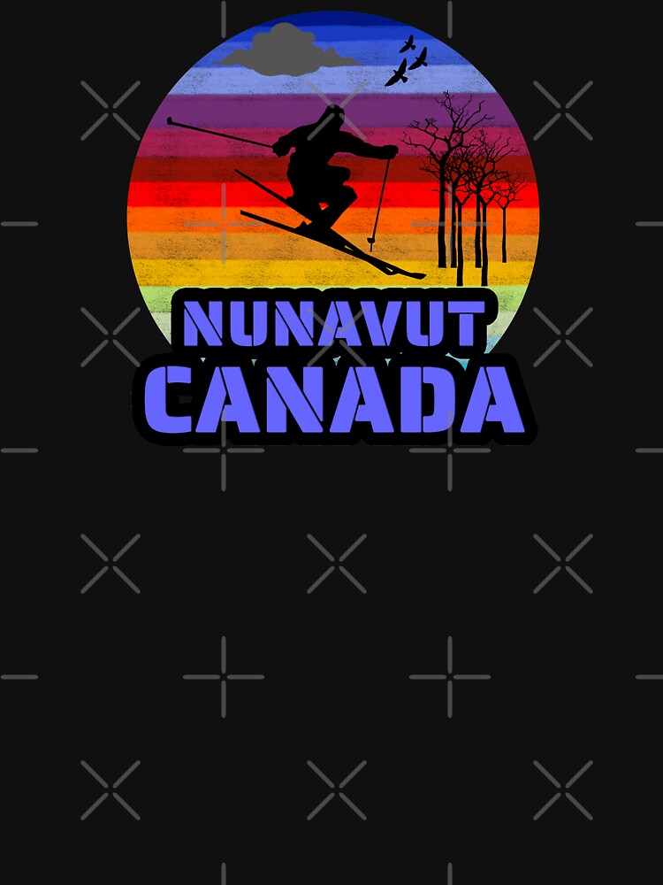 Disover Nunavut Canada Ski Winter Resort Classic T-Shirt