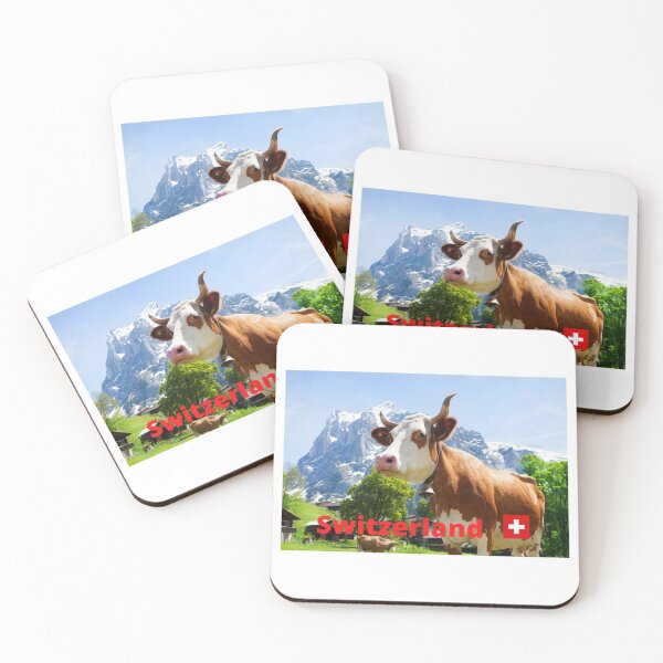 Item preview, Swiss Cow With Mountains Photo. designed and sold by Fiftyandfab.