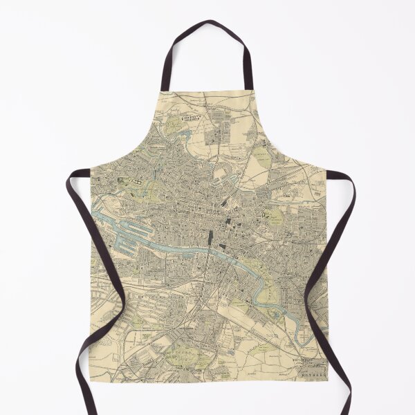 Item preview, Old Glasgow Scotland Map (1912) Vintage Glaschu Scottish City & Street Atlas designed and sold by BravuraMedia.