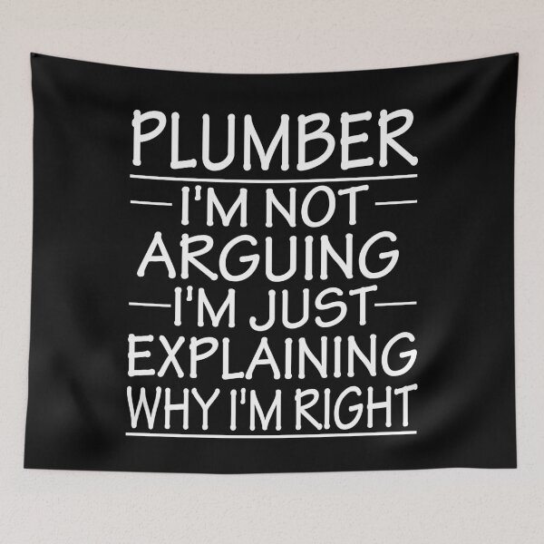 Item preview, plumber i'm not arguing i'm just explaining why i'm right: funny plumber present designed and sold by alaechamlal.