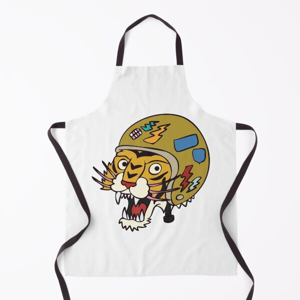 Item preview, Tiger with patched helmet designed and sold by thesmokeydogs.