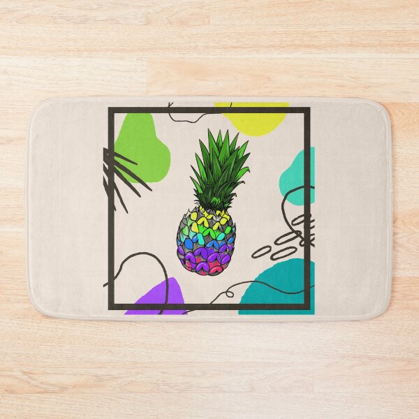 Item preview, Colorful Pineapple Abstract Art   designed and sold by JooArtPrints  ★★★★★.