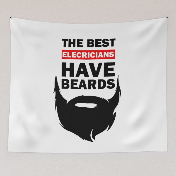 Item preview, The Best Electricians Have Beards Gift designed and sold by alfa-rouk.