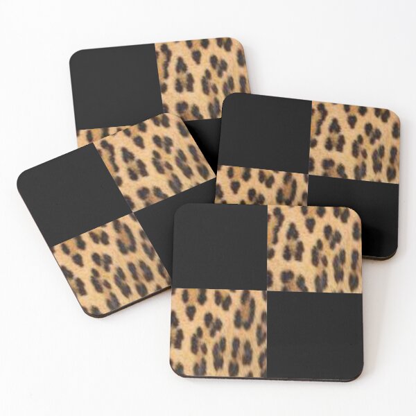 Item preview, black and leopard spot quadrants designed and sold by nigejohn.