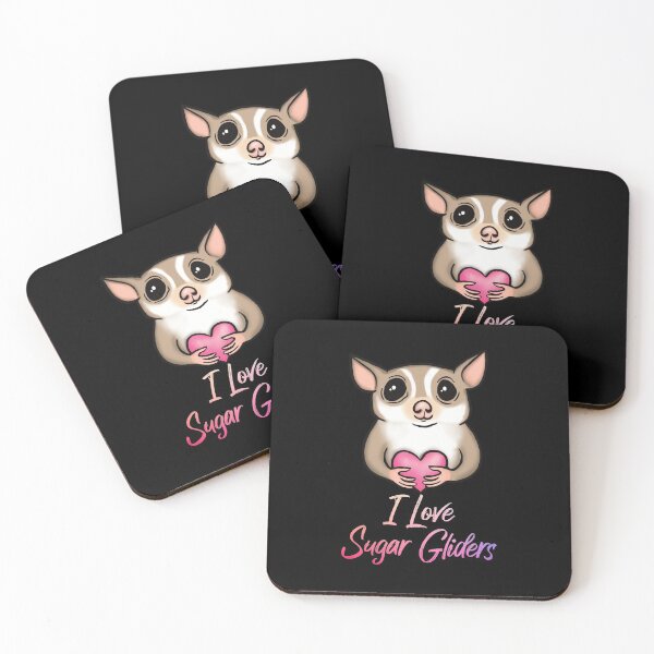 Item preview, I Love Sugar Gliders, Adorable Sugar Glider Holding a Heart designed and sold by Mochi-Merch.