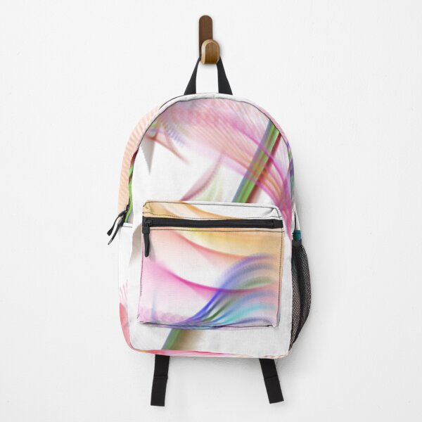 Item preview, Slide right by Abstract Art Design wavy line art full of color on white background designed and sold by TekakuArt.