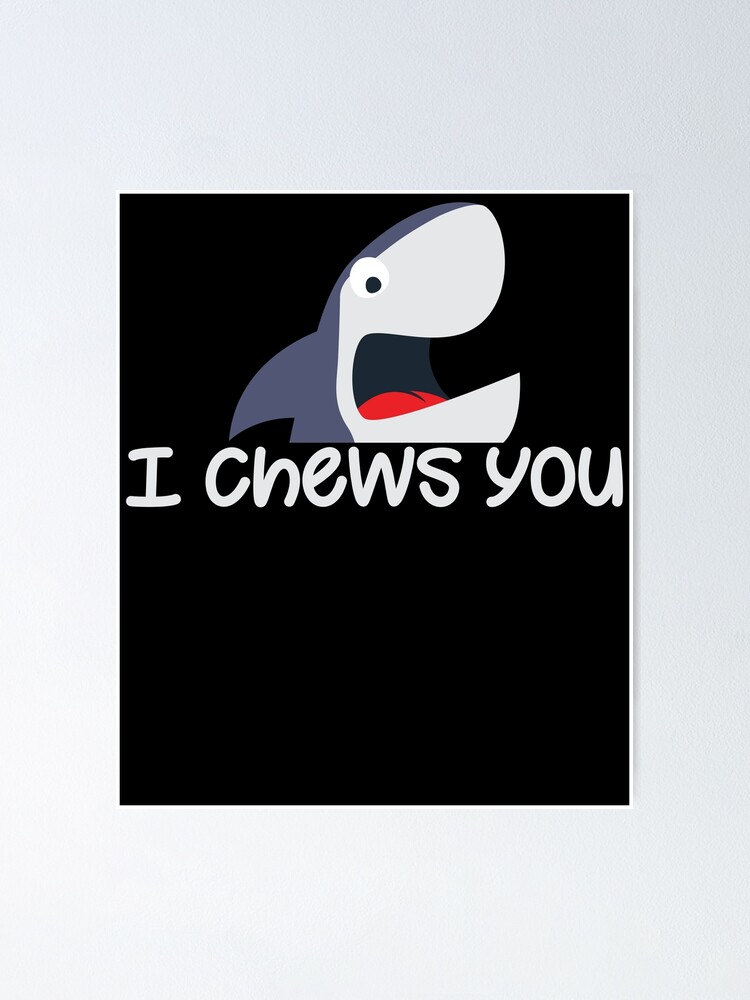 "Hai Witz Spruch Haie Haifisch Haifische Meer Fisch" Poster von