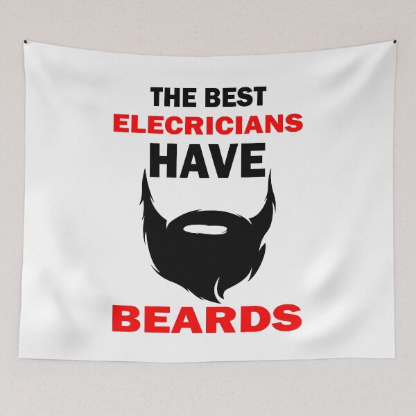 Item preview, The Best Electricians Have Beards Gift designed and sold by alfa-rouk.