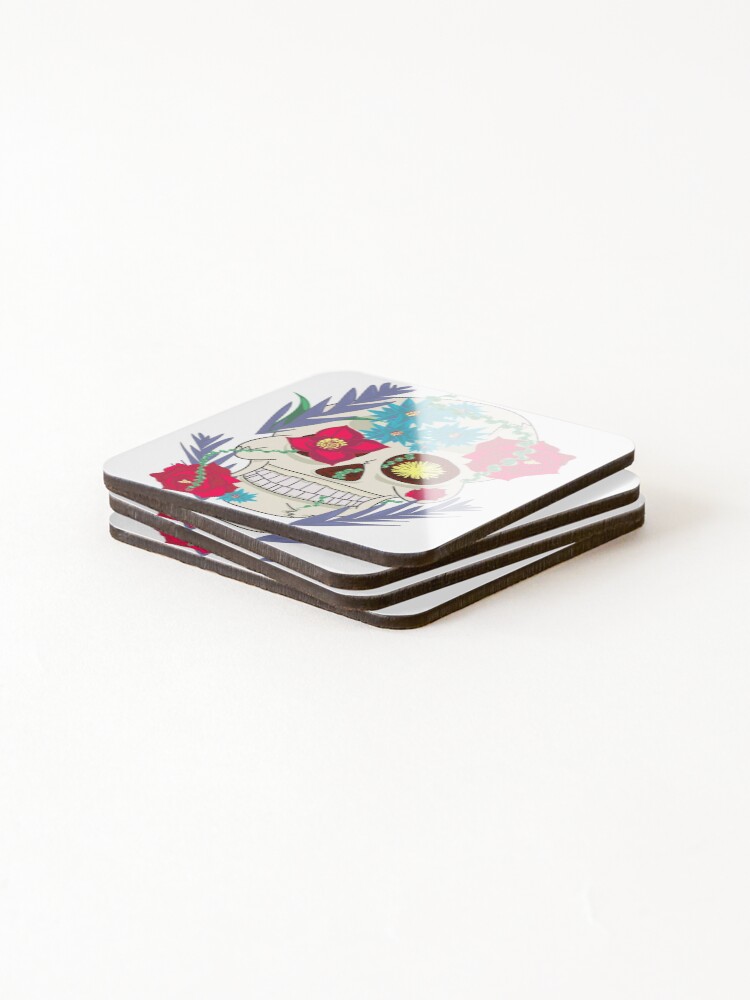 Thumbnail 4 of 5, Coasters (Set of 4), Skull Candy designed and sold by DailyCollection.