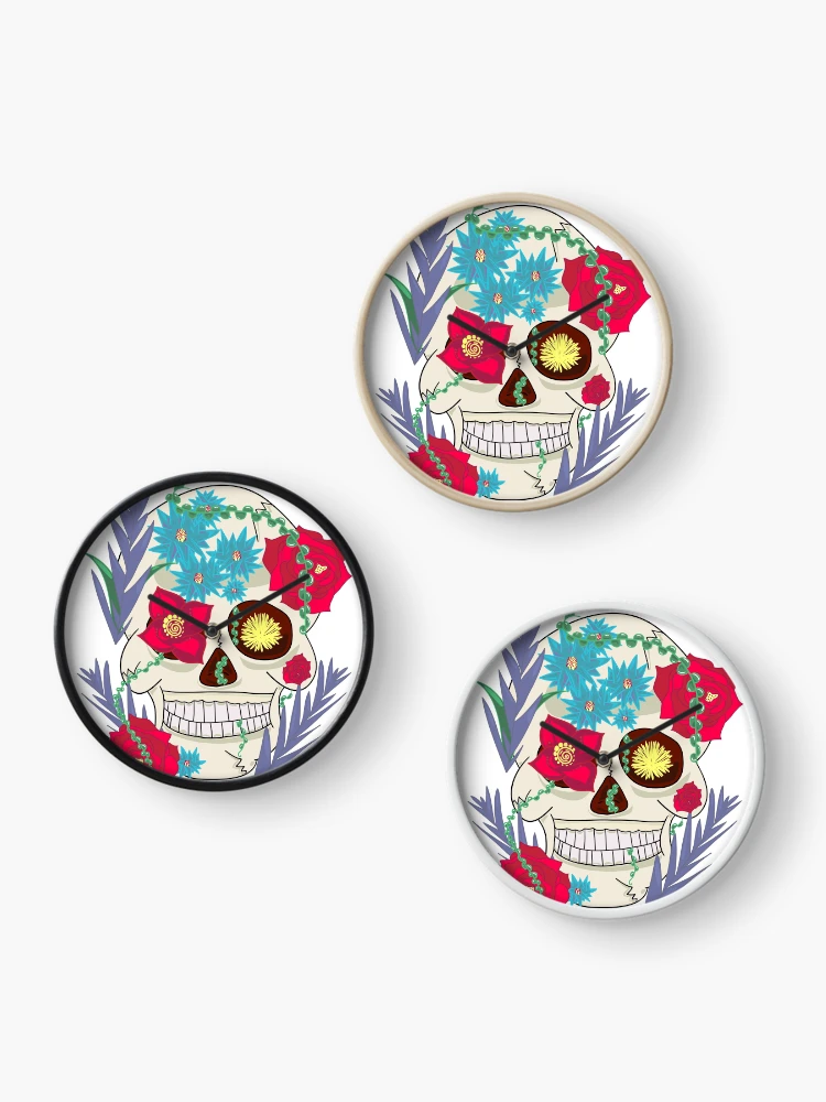 Thumbnail 3 of 4, Clock, Skull Candy designed and sold by DailyCollection.