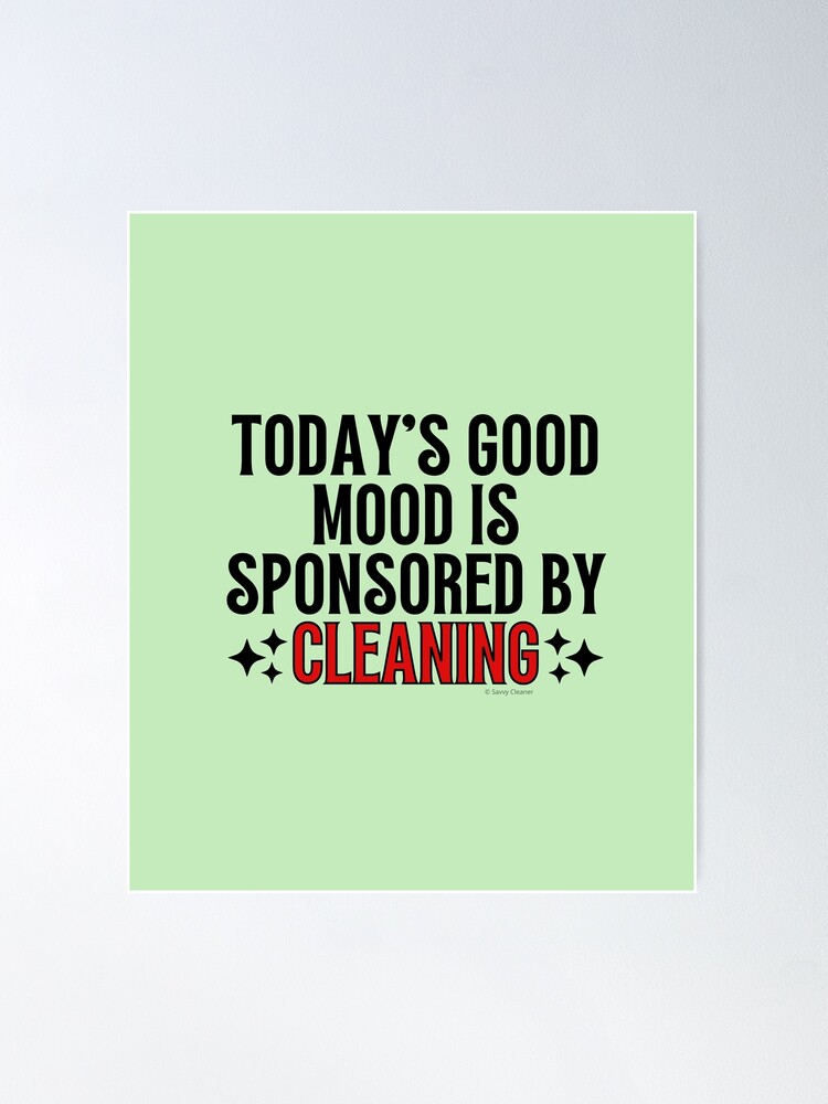 Cleaning is Good for the Soul Retro Cleaning Lady Gifts Poster for Sale by  SavvyCleaner