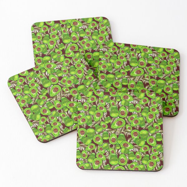 Item preview, Avocado salad pattern by Marcia Ribeiro designed and sold by bymarciaribeiro.