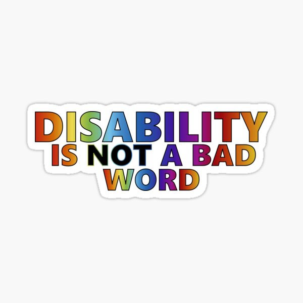 Aperçu de l'œuvre Le handicap n'est pas un gros mot créée et vendue par Kimberly Czotter.