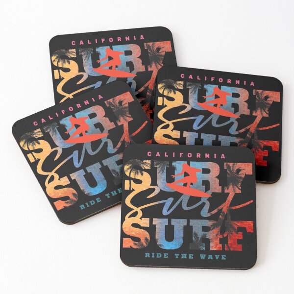 Item preview, palm trees,surfer,beach,wave designed and sold by amifana.