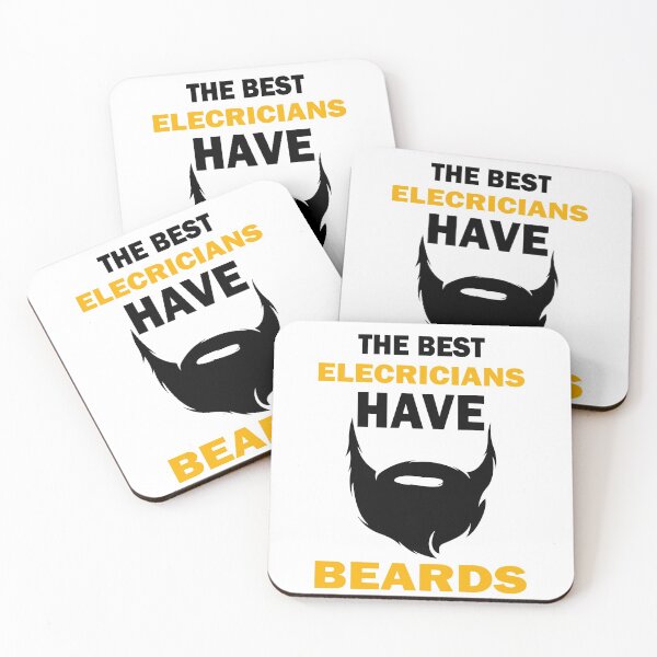 Item preview, The Best Electricians Have Beards Gift designed and sold by alfa-rouk.