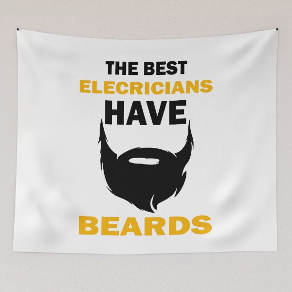 Item preview, The Best Electricians Have Beards Gift designed and sold by alfa-rouk.