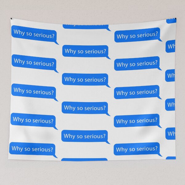 Item preview, why so serious text designed and sold by ramith-concept.