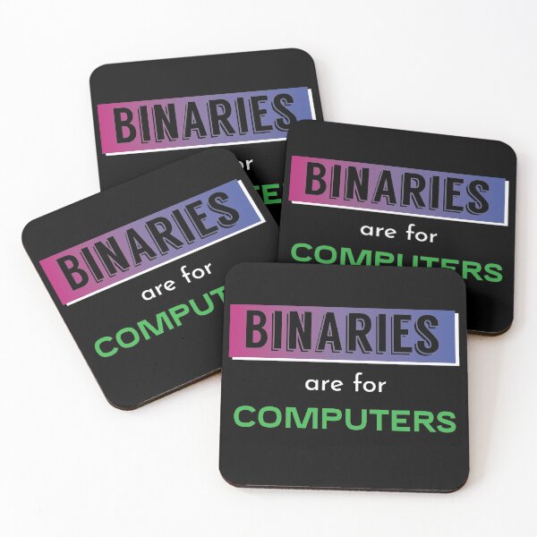 Item preview, Binaries are for Computers Rainbow Bi Pride Flag Bisexual  designed and sold by Rzelemenz.
