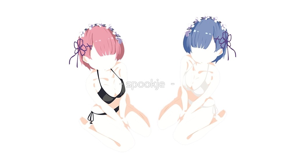 "Re Zero Rem & Ram Bikini" by Nekolinku Redbubble