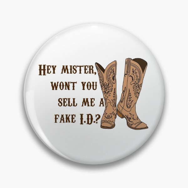Item preview, Fake ID. Lyrics designed and sold by illustrasamsx.