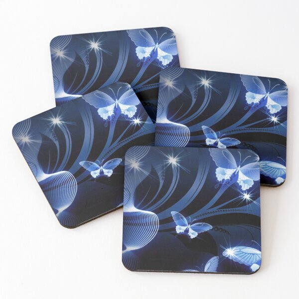 Item preview, Glowing sapphire butterflies  designed and sold by NexusArts.