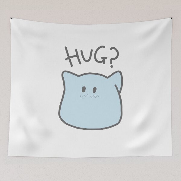 Item preview, blue cute hug monster designed and sold by Faq-Qaf.