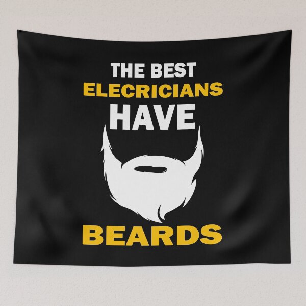 Item preview, The Best Electricians Have Beards Gift designed and sold by alfa-rouk.
