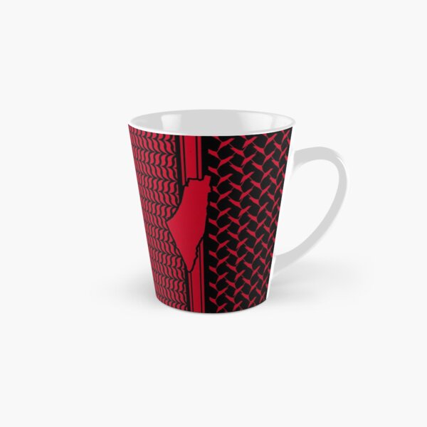 Item preview, Palestinian Kufiya Masks | free Palestine Keffiyeh red black background designed and sold by Mo5tar.