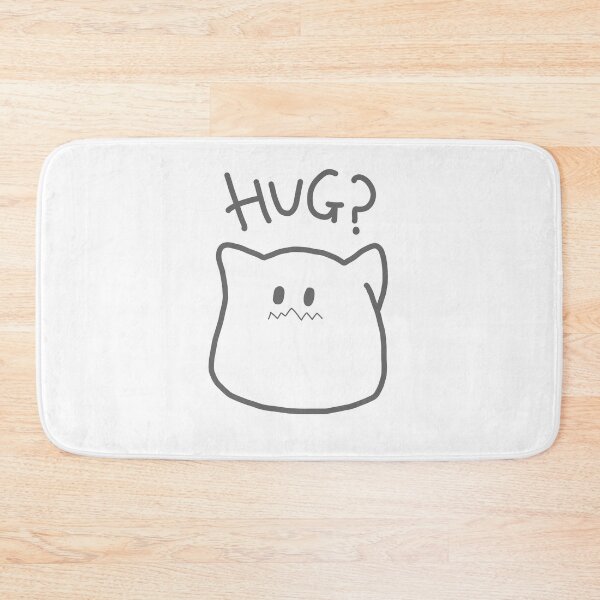 Item preview, white cute hug monster designed and sold by Faq-Qaf.
