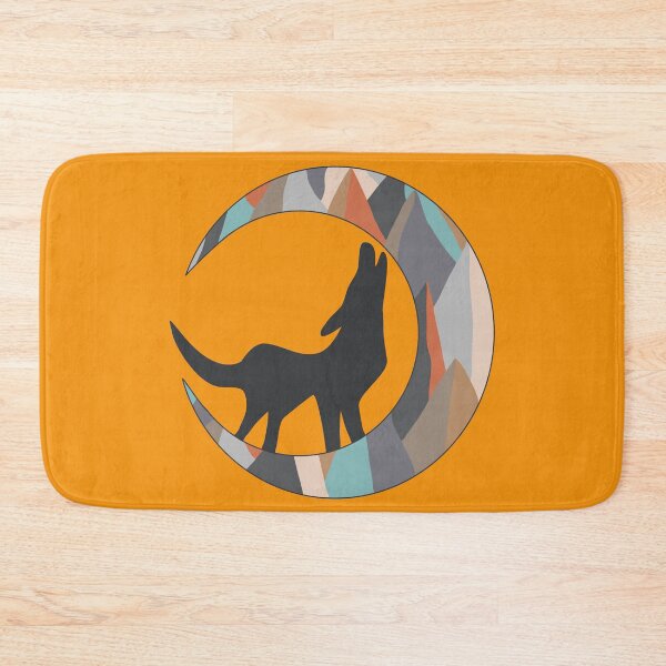 Item preview, howling wolf moon mountain design designed and sold by liny-art.