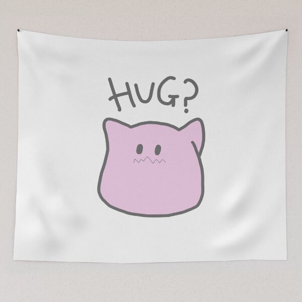 Item preview,  pink cute hug monster designed and sold by Faq-Qaf.