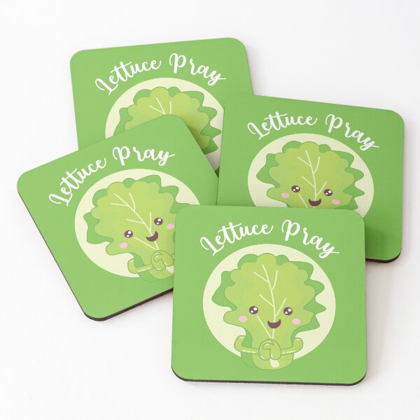 Item preview, Lettuce Pray - White Letters designed and sold by Glory After Tears.