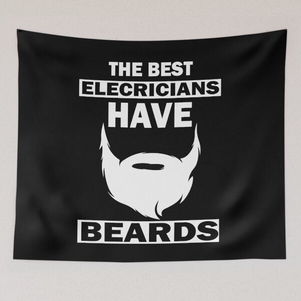 Item preview, The Best Electricians Have Beards Gift designed and sold by alfa-rouk.
