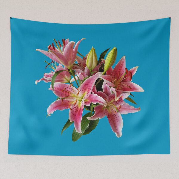 Item preview, Pink Lily Flowers designed and sold by ellenhenry.