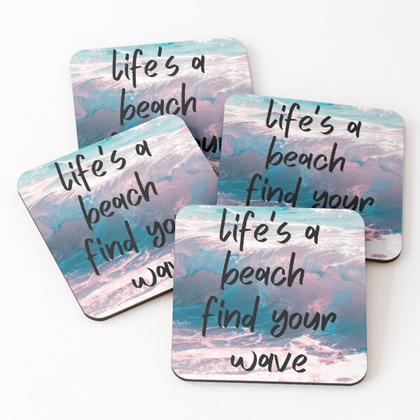 Item preview, Life's a beach find your wave - Beautiful beach waves photograph designed and sold by Theleochick.