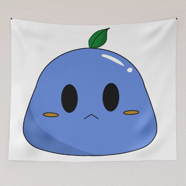 Item preview, cute blue slime designed and sold by Faq-Qaf.