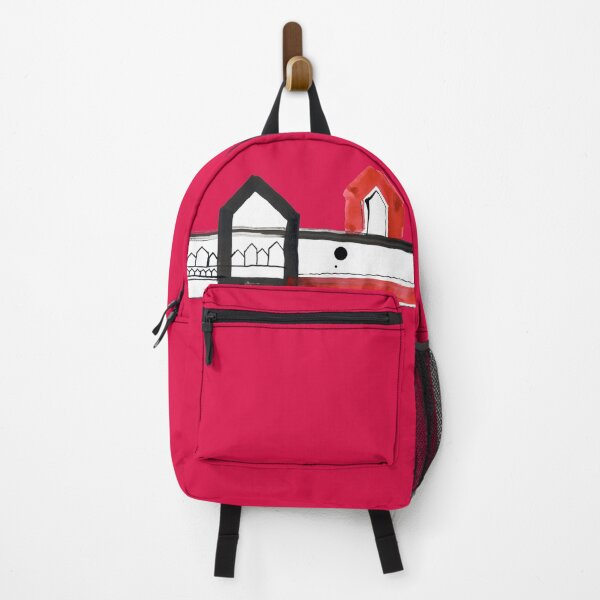 Item preview, Red, Black Houses No.: 03 on Deep Magenta Board "Paper Drawings/Paintings"  designed and sold by Istvan Ocztos.
