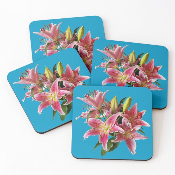 Item preview, Pink Lily Flowers designed and sold by ellenhenry.