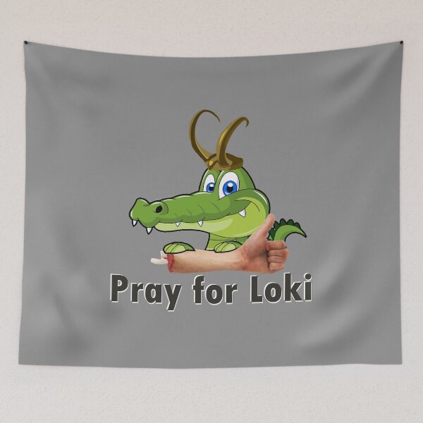 Item preview, Alligator Loki is Praying for You designed and sold by Kyllerbuzcut.