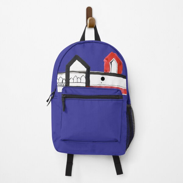 Item preview, Red, Black Houses No.: 03 on Deep Blue Board "Paper Drawings/Paintings"  designed and sold by Istvan Ocztos.