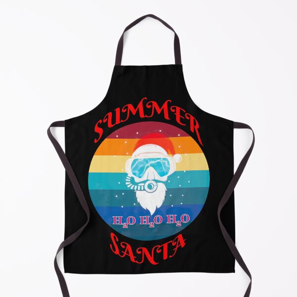 Item preview, Summer Santa Scuba Diver Black Background designed and sold by KeysTreasures.