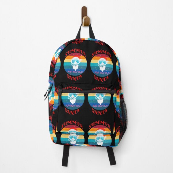 Item preview, Summer Santa Scuba Diver Black Background designed and sold by KeysTreasures.