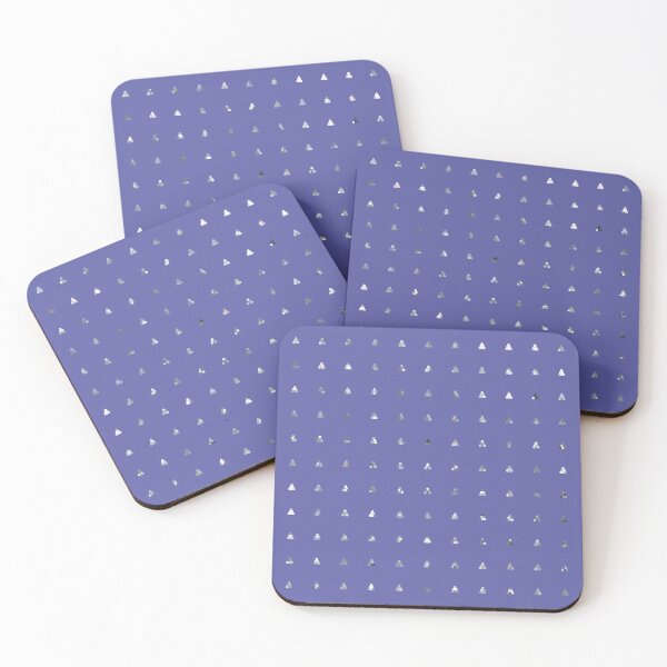 Item preview, Printed image of silver sequins - pyramid shapes on violet background designed and sold by JaReVa.