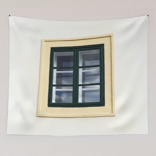 Item preview, Small window on a white facade - closeup designed and sold by Michaelerch.