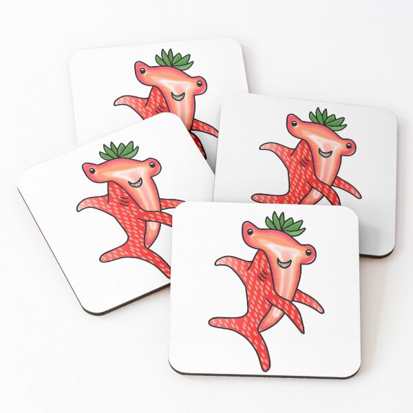 Item preview, Strawberry hammerhead shark designed and sold by Jodie McCrystal.