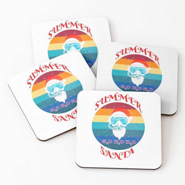 Item preview, Summer Santa Scuba Diver White Background designed and sold by KeysTreasures.