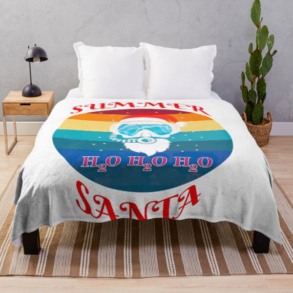 Item preview, Summer Santa Scuba Diver White Background designed and sold by KeysTreasures.