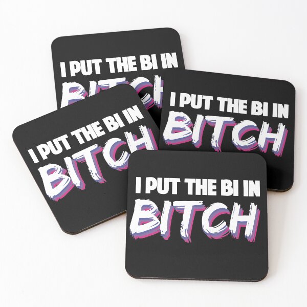 Item preview, I Put the BI in Bitch LGBT Rainbow Bi Pride Flag Bisexual  designed and sold by Rzelemenz.